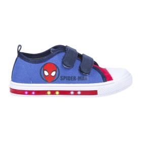 Ténis Casual Criança Spiderman Luzes Azul