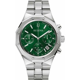 Reloj Hombre Bulova 96B409 Verde Plateado