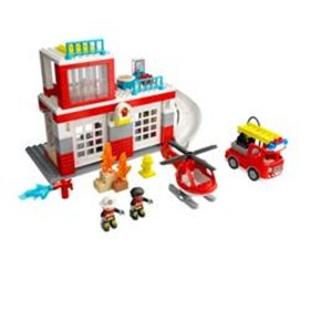 Playset Lego 10970 Duplo: Fire Station and Helicopter 1 unidad
