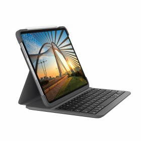 Funda para Tablet y Teclado Logitech iPad Pro 11 Negro Qwerty