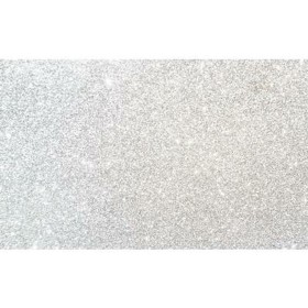 Goma Eva Fama Glitter 10 Hojas Blanco 50 x 70 cm