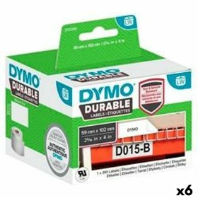 Etiquetas para Impresora Dymo Durable Blanco 102 x 59 mm Negro
