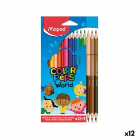Lápices de colores Maped Color Peps World Multicolor (12