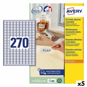 Etiquetas para Impresora Avery Blanco 25 Hojas 17,8 x 10 mm (5