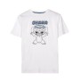 Camiseta de Manga Corta Hombre Stitch Blanco