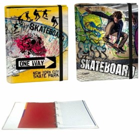 Carpeta de anillas SENFORT Skateboard Multicolor A4
