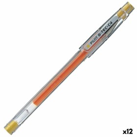 Bolígrafo de gel Pilot G-TEC C4 Amarillo 0,2 mm (12 Unidades)