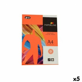 Papel para Imprimir Fabrisa Paperline A4 500 Hojas Naranja (5
