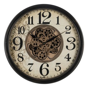 Reloj de Pared Negro Crema Cristal Hierro 66 x 9,5 x 66 cm (3
