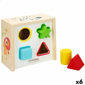 Puzzle Infantil de Madera Woomax Formas 13,5 x 7,5 x 13 cm (6