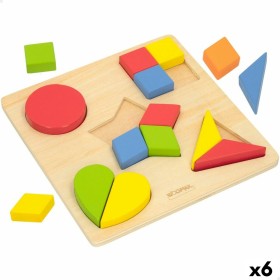 Child's Wooden Puzzle Woomax Shapes + 12 Months 16 Pieces (6