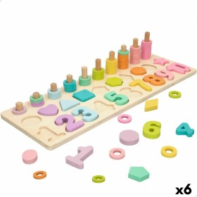 Kinder Puzzle aus Holz Woomax Formen Zahlen + 3 jahre (6 Stück)