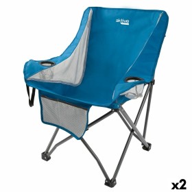 Silla de Camping Plegable Aktive Azul 48 x 86 x 50 cm (2