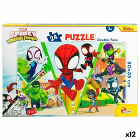 Puzzle Infantil Spidey Dupla face 50 x 35 cm 24 Peças (12