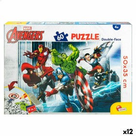 Puzzle Infantil The Avengers Doble cara 60 Piezas 50 x 35 cm