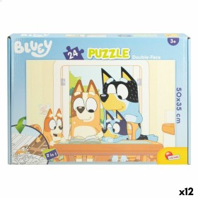 Puzzle Infantil Bluey Doble cara 24 Piezas 50 x 35 cm (12