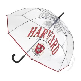 Regenschirm Harvard Durchsichtig 89 cm Rot