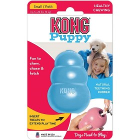 Juguete para perros Kong Puppy Azul Multicolor Goma Caucho
