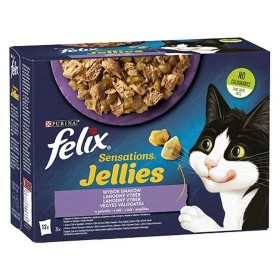 Comida para gato Purina Felix Sensations Pavo Cordero 12 x 85 g