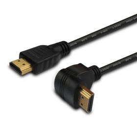 Cable HDMI Savio CL-04 En ángulo Negro 1,5 m