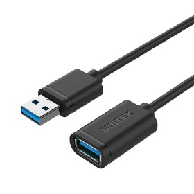 Cable USB Unitek Y-C459GBK Macho/Hembra Negro 2 m