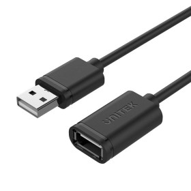 Cable USB Unitek Y-C417GBK Macho/Hembra Negro 3 m
