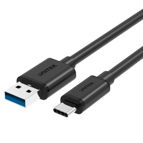 Cable USB A a USB C Unitek Y-C474BK+ Negro 1 m