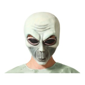 Máscara Halloween Alien Verde BigBuy Fun - 1
