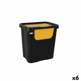 Cubo de Basura para Reciclaje Tontarelli Moda double Amarillo