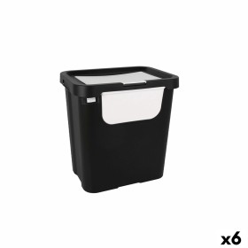 Cubo de Basura para Reciclaje Tontarelli Moda double Blanco (6