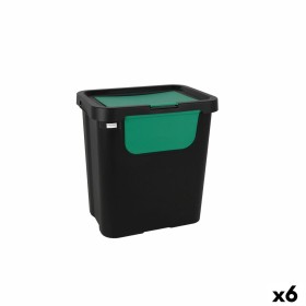 Cubo de Basura para Reciclaje Tontarelli Moda double Verde (6