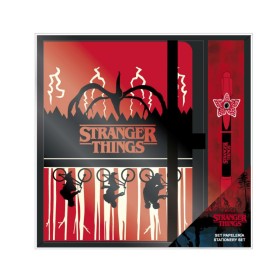 Set de Papelería Stranger Things 2 Piezas Rojo