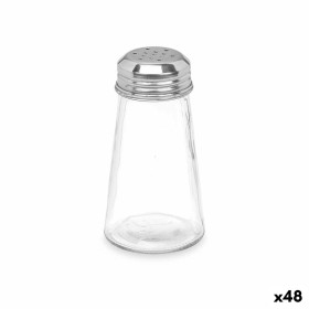Salero-Pimentero Transparente Vidrio 5,5 x 10,5 x 5,5 cm (48