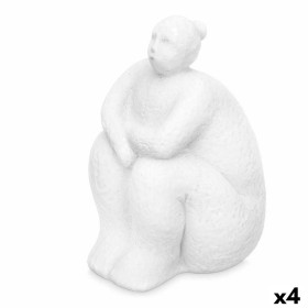 Figura Decorativa Blanco Dolomita 18 x 30 x 19 cm (4 Unidades)