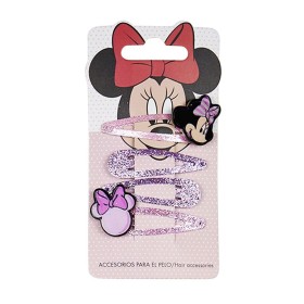 Clips para Pelo Minnie Mouse 4 Piezas Multicolor
