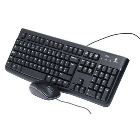 Tastatur Logitech LGT-MK120-US Schwarz Holländisch QWERTY