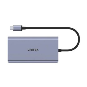 Hub USB Unitek D1019B Gris 100 W