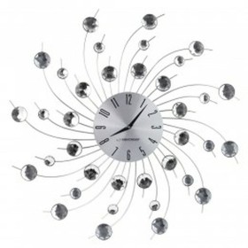 Reloj de Pared Esperanza EHC004 Negro/Plateado Plateado Metal