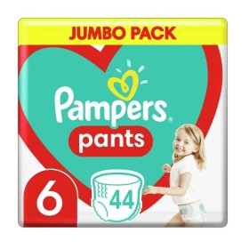 Disposable nappies Pampers +15 kg 6 (44 Unidades)