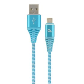 Cable USB a micro USB GEMBIRD CC-USB2B-AMmBM-1M-VW Turquesa 1 m