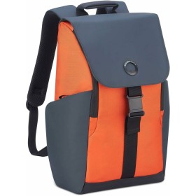 Laptop Backpack Delsey Securflap Orange 45,5 x 14,5 x 31,5 cm